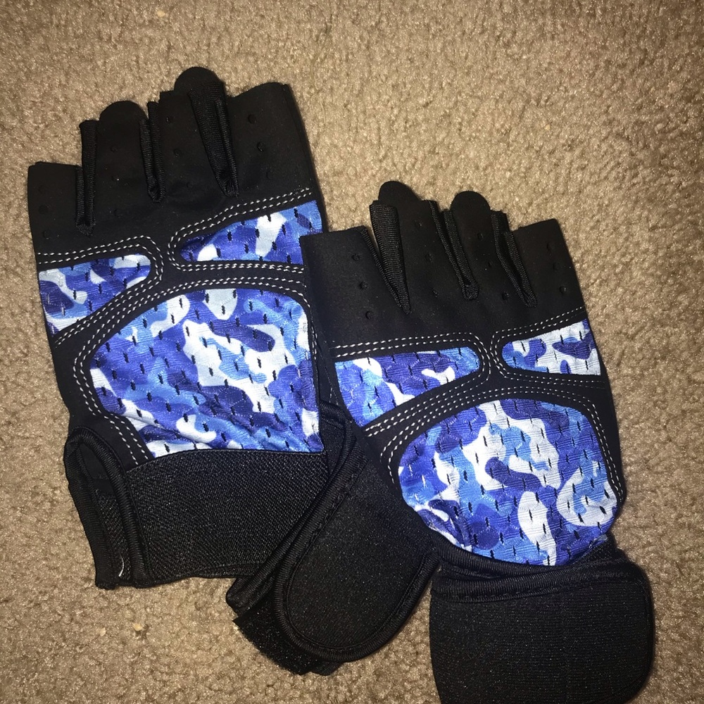 Blue/Purple Cycling/Working Gloves